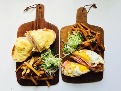 Croque monsuier and madame