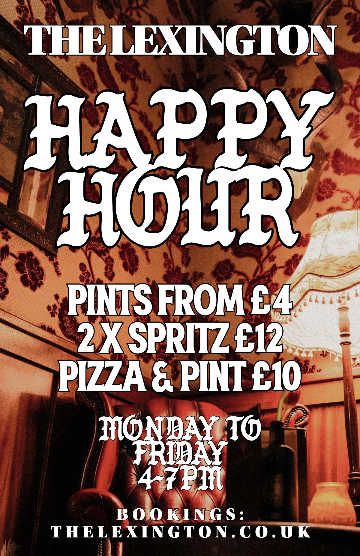 Pizza Happy Hour Monday to Friday
